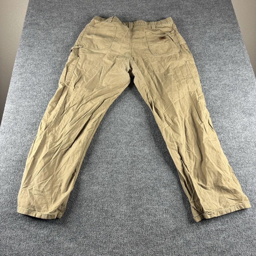 Carhartt Pants Mens 42x32 Beige B151 DKH Relaxed Canvas Carpenter Workwear